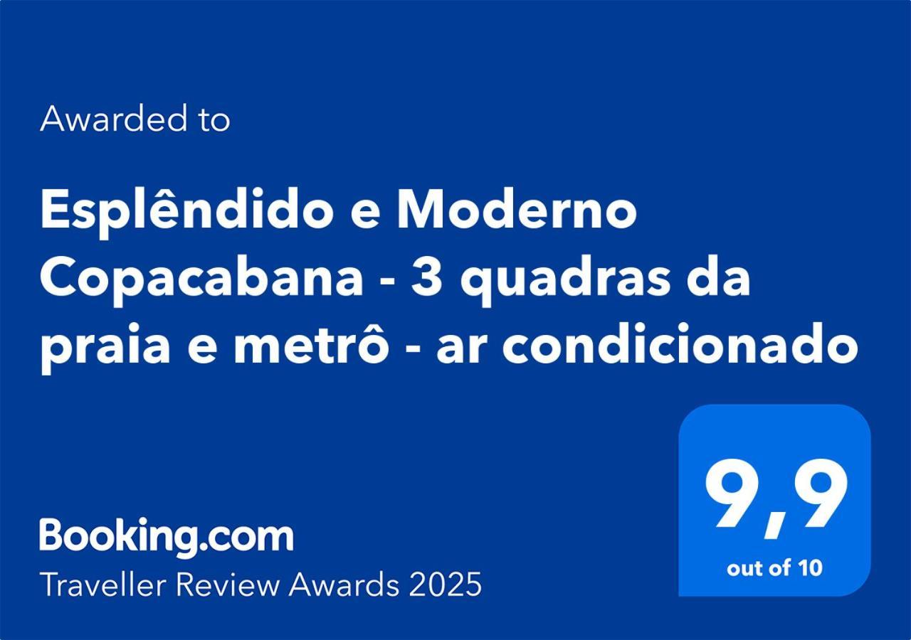 Esplendido E Moderno Copacabana - 3 Quadras Da Praia E Metro - Ar Condicionado Рио де Жанейро Екстериор снимка